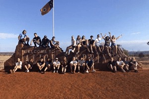 I nostri studenti durante un viaggio nel cuore dell'Australia 