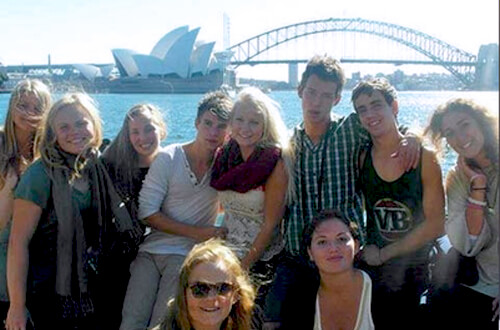 Gruppo di studenti TecAustralia durante una serie di visite a Sydney e dintorni