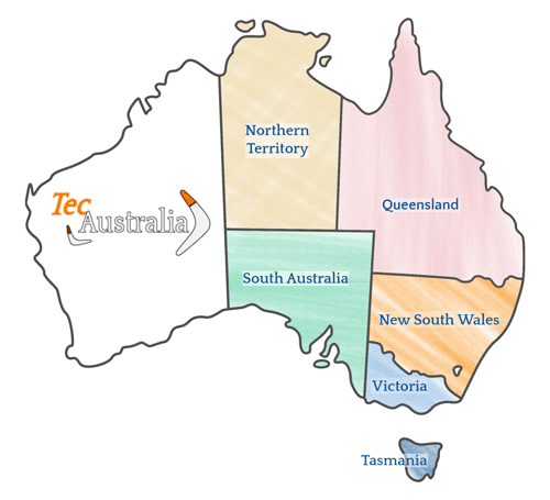 Bimestre in Queensland , New South Wales, Victoria , South Australia, Tasmania e Northern Territory